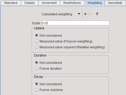 calculated-weighting